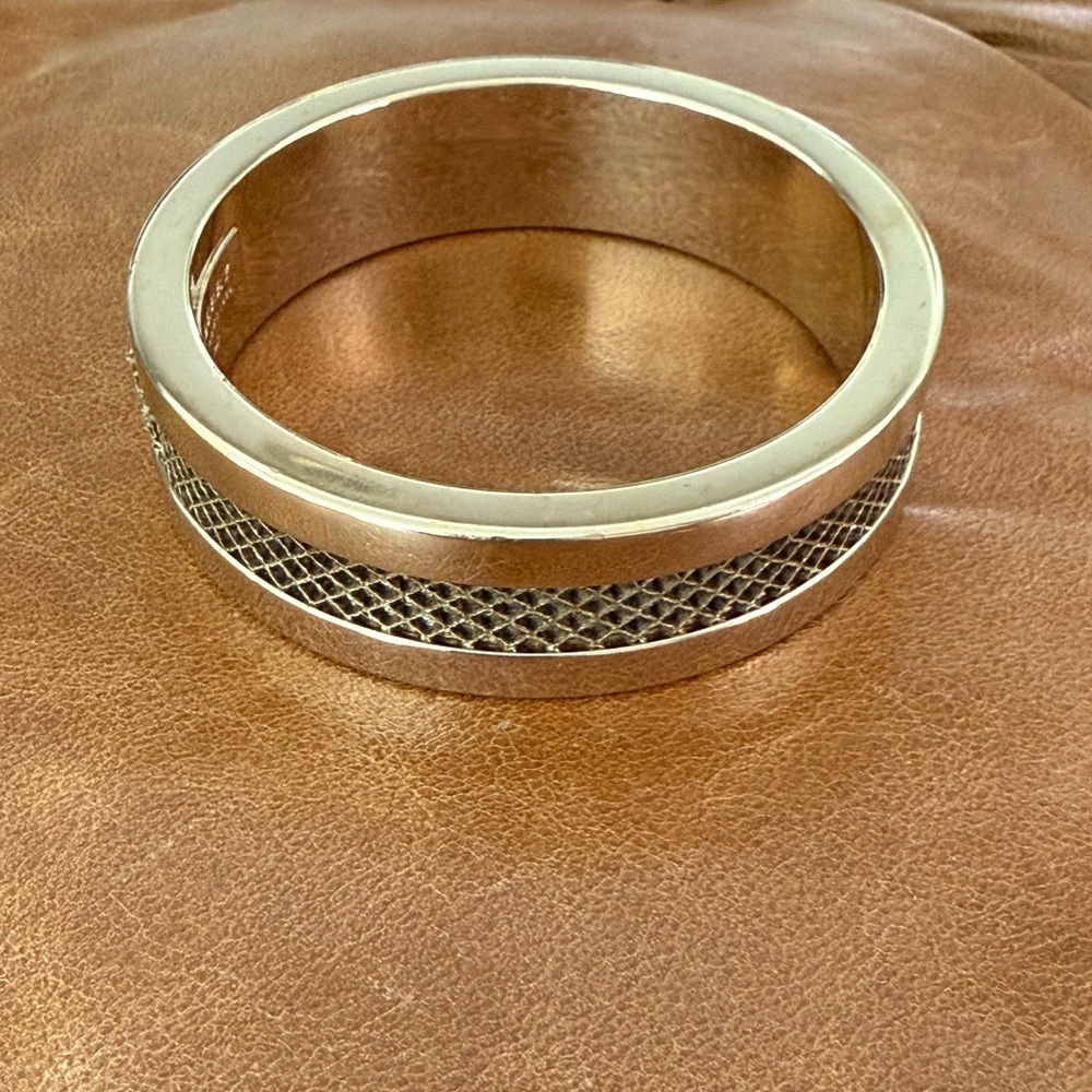 Burberry Gold Textured Bracelet